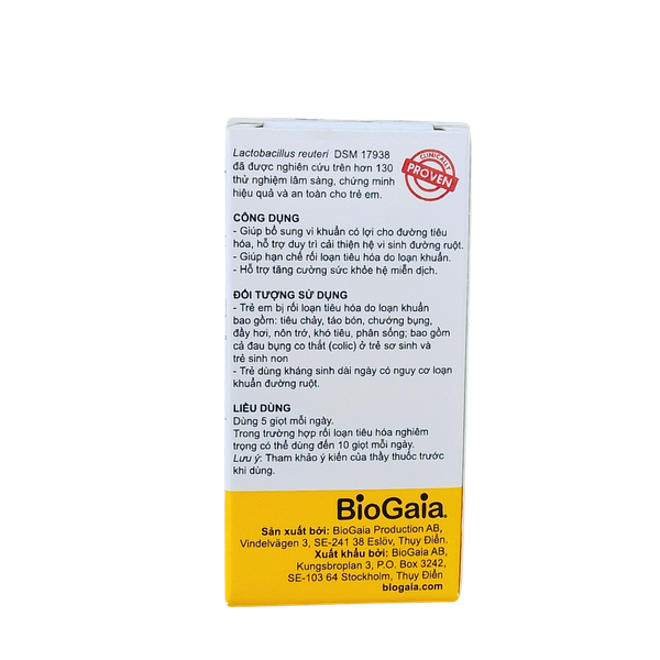 Men Vi Sinh BioGaia Protectis (Lọ 5ml)