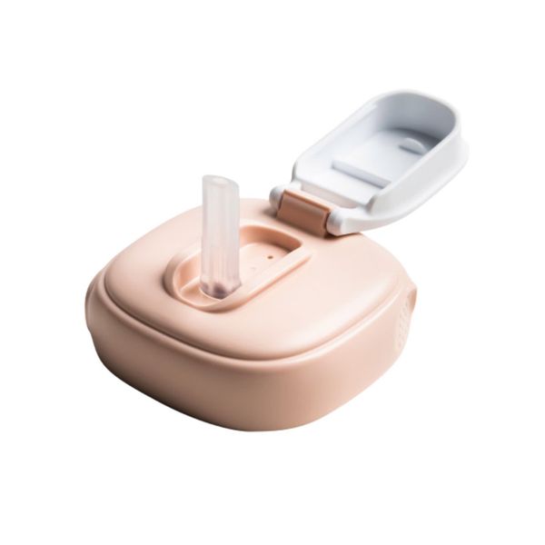 Bình tập uống Hegen Straw cup PPSU 330ml Pink