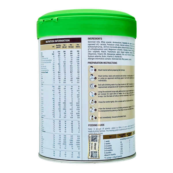 Sữa Hismart Germany Số 1 (800g) cho bé 0-6 tháng tuổi