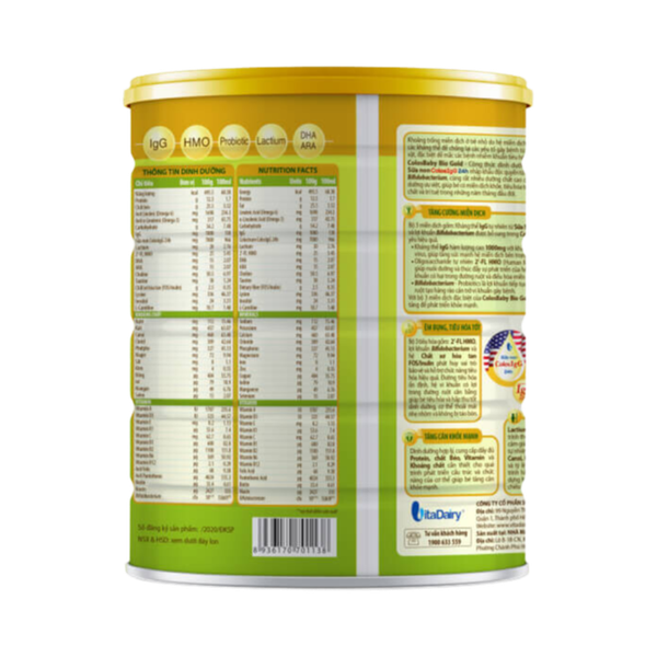 Sữa ColosBaby Bio 0+ (800g) cho bé từ 0-12 tháng tuổi