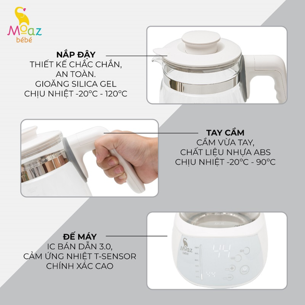 Bình đun nước thông minh Moaz Bebe MB-002