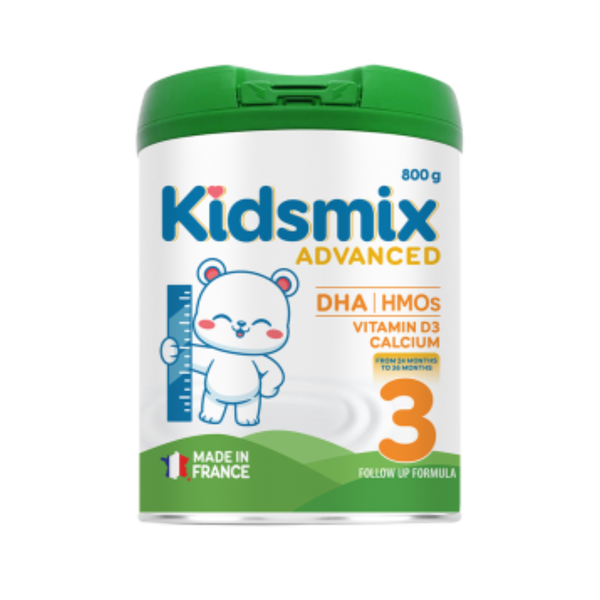 Sữa Kidsmix Advanced số 3 (800g) cho bé từ 24-36 tháng tuổi