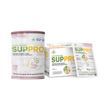 Suppro BIO - Soup cao năng lượng, dành cho người gặp các vấn đề về tiêu hóa (vị gạo sữa, dạng hộp 12 gói)