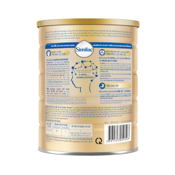 Sữa Similac số 1+ (850g) dinh dưỡng 5G cho bé từ 12-24 tháng tuổi