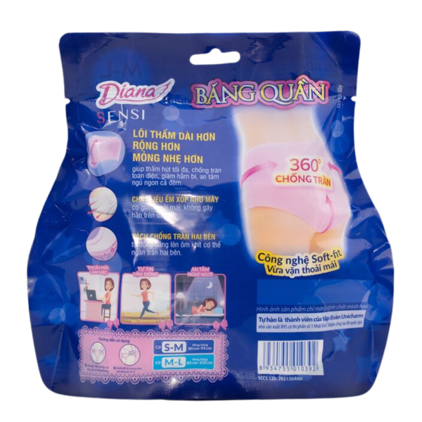 BVS dạng quần Diana Sensi size M-L (2 miếng)