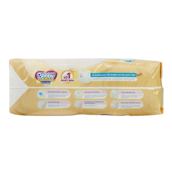 Tã Bobby Quần Extra Soft Dry M-60 (6 - 11 kg)