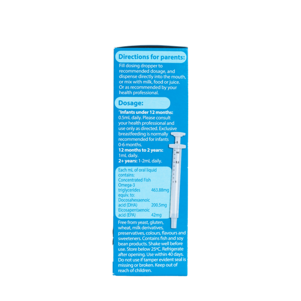 Nature's Way Kids Smart Drops DHA - Hỗ trợ phát triển não bộ, thị lực 20ml