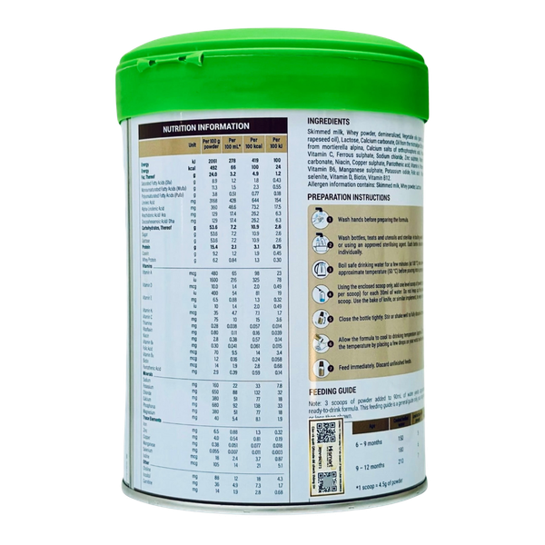 Sữa Hismart Germany Số 2 (800g) cho bé 6-12 tháng tuổi