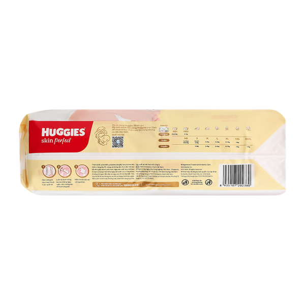 Miếng lót Huggies Skin Perfect NB1-108 + 9 (< 5 Kg)