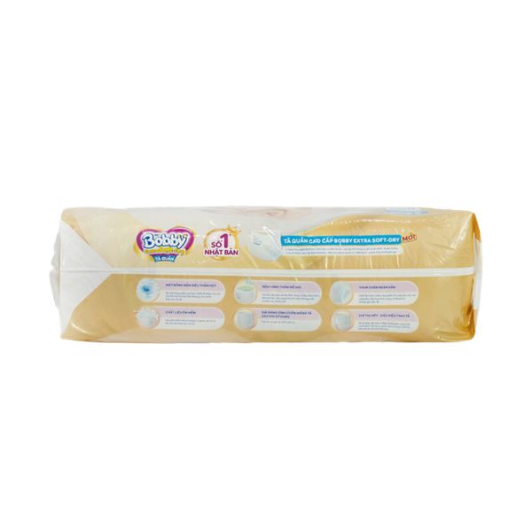 Tã Bobby Quần Extra Soft Dry L-52 (9 - 13 kg)