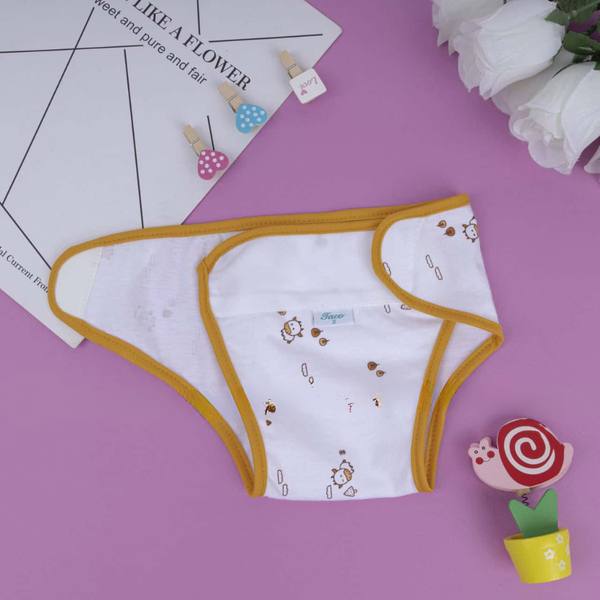 Tã dán sơ sinh, tã vải dán bỉm 100% cotton Taco (Set 10 cái)