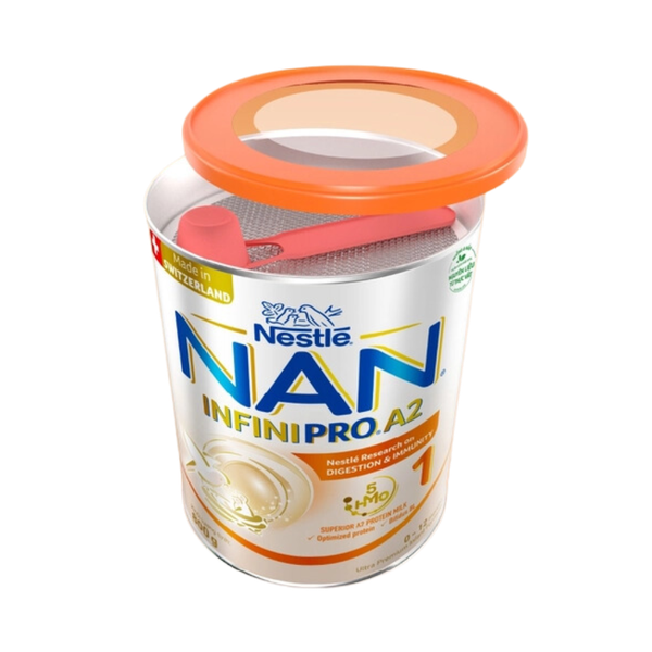 Sữa Nan InfiniPro A2 số 1 (800g) cho bé từ 0-12 tháng tuổi (mới 6HMO; mẫu cũ 5HMO giá 699K)