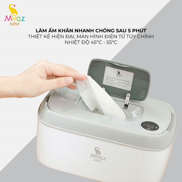 Máy làm ấm khăn ướt Moaz Bebe MB-008