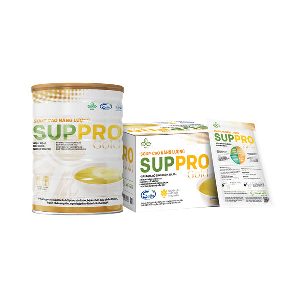 Suppro GOLD - Soup cao năng lượng, dinh dưỡng cân bằng giúp phục hồi sức khỏe (vị gạo sữa, dạng lon 800g)
