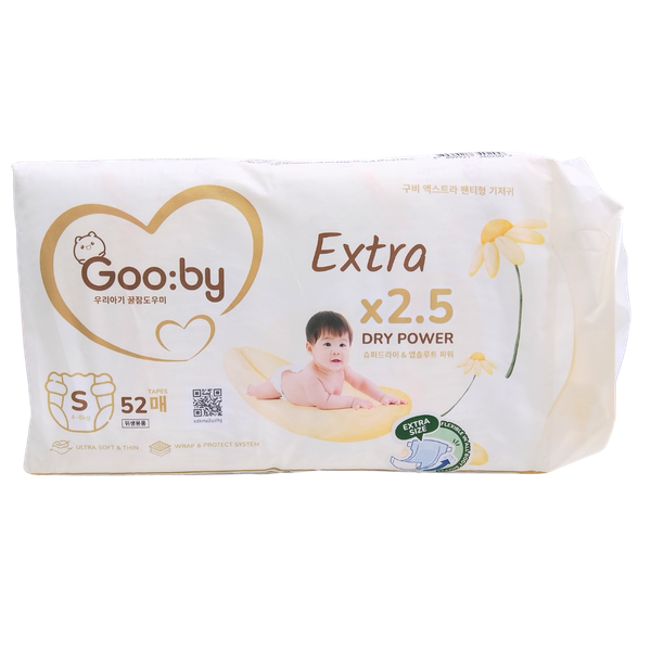 Tã Gooby Extra Ngày Dán S-54 (cũ S-52) (4 - 8 kg)