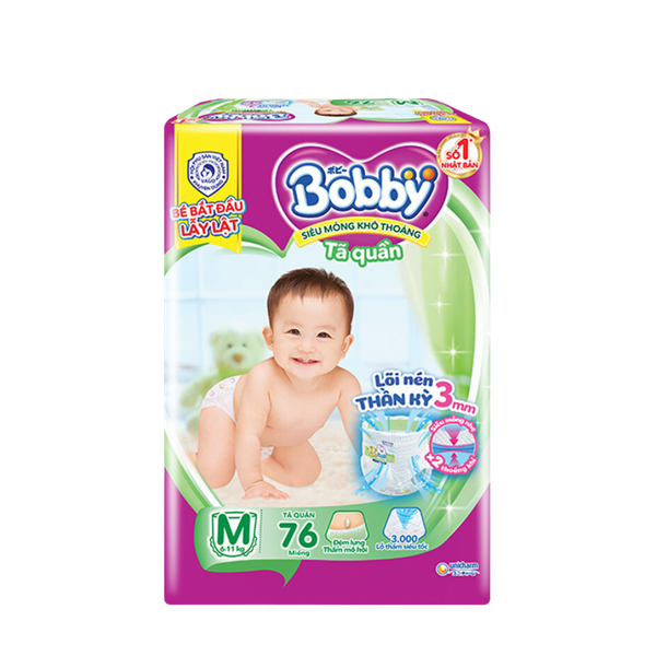 Tã Bobby Quần M-76 (6 - 11 kg)