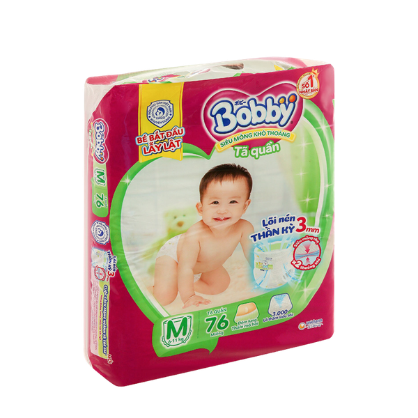 Tã Bobby Quần M-76 (6 - 11 kg)