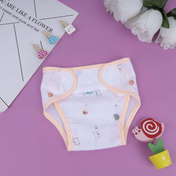 Tã dán sơ sinh, tã vải dán bỉm 100% cotton Taco (Set 10 cái)