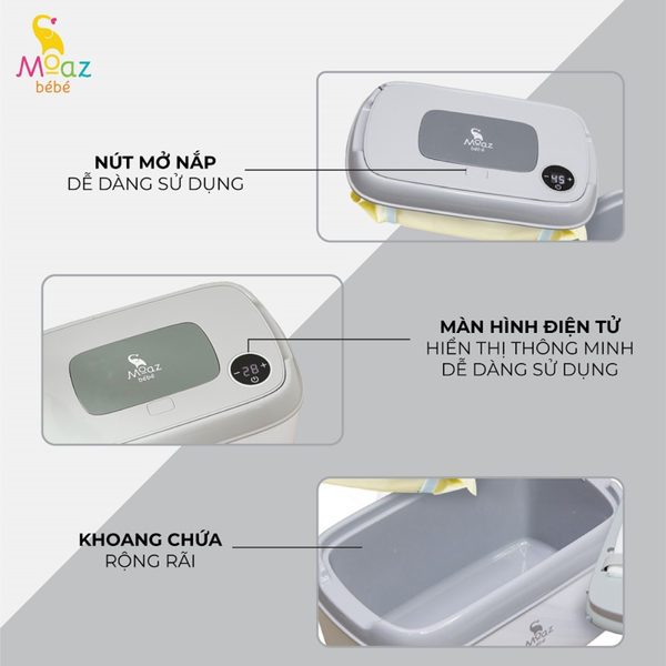 Máy làm ấm khăn ướt Moaz Bebe MB-008