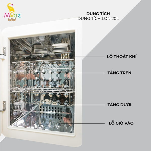 Máy tiệt trùng và sấy khô UVC Moaz Bebe MB-042