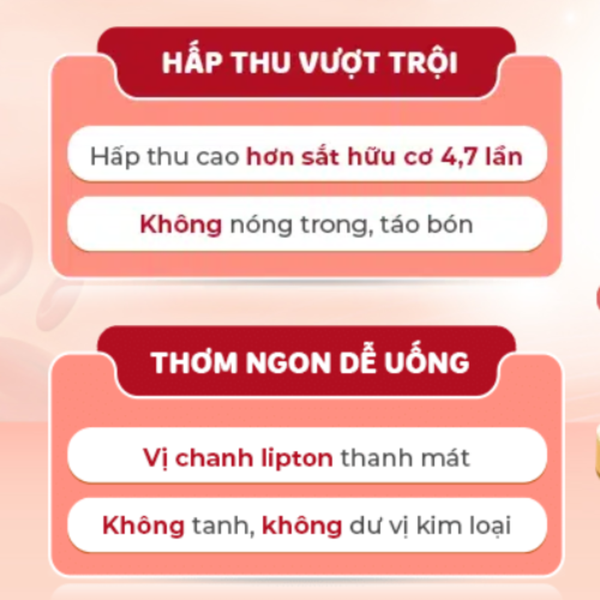 Sắt sinh học Ferrolip cho người thiếu máu và phụ nữ mang thai (dạng bột)