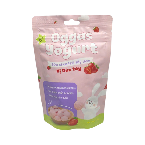 Sữa chua khô sấy lạnh Oggas vị dâu tây