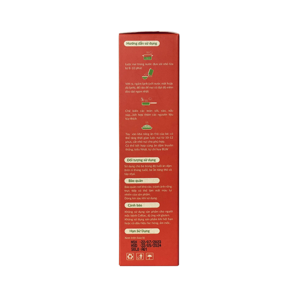 Nui ăn dặm bí đỏ ANPASO 150g