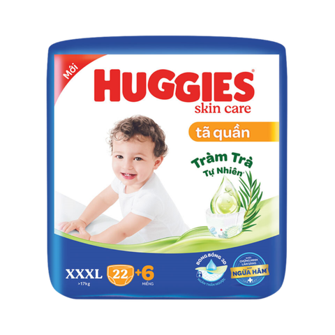 Tã Huggies Quần Skin care XXXL-22+6 (> 17 Kg)