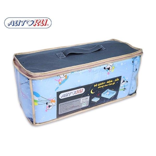 Bộ quây nệm Autoru màu xanh