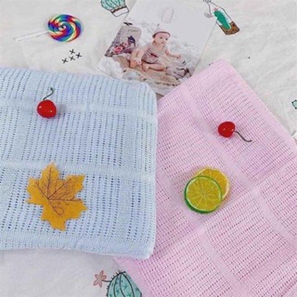 Chăn đắp kiểu vải lưới Thái hồng 100x150