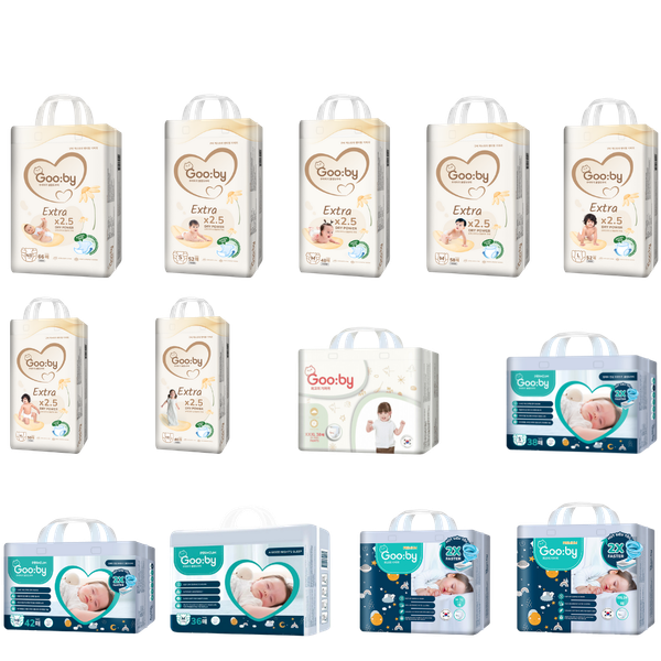 Tã Gooby Premium Đêm Dán M-38 (cũ M-36) (6 - 11 kg)