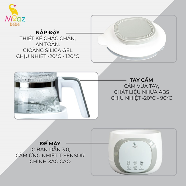 Bình đun nước đa năng Moaz Bebe MB-012