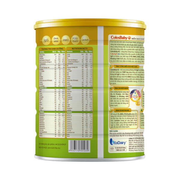 Sữa ColosBaby IQ 0+ (800g) cho bé từ 0-12 tháng tuổi