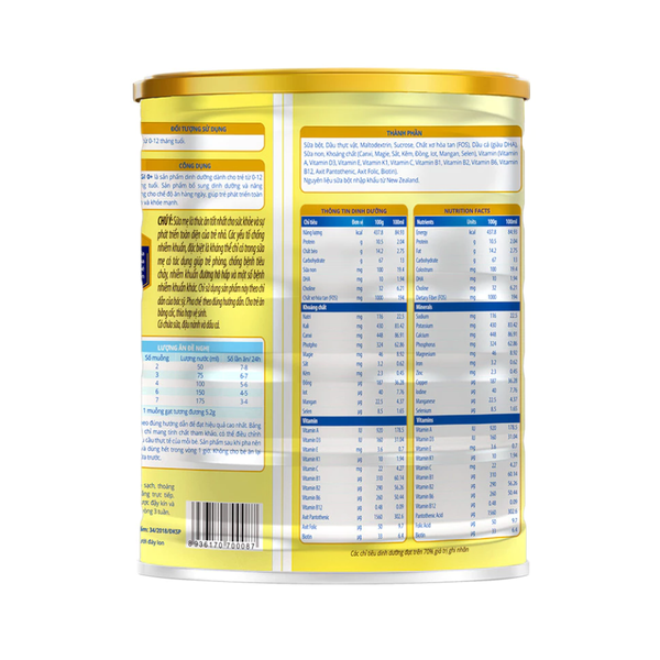 Sữa Oggi 0+ (800g) cho bé từ 0-12 tháng tuổi