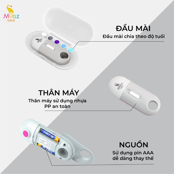 Máy dũa móng tay Moaz Bebe MB-015
