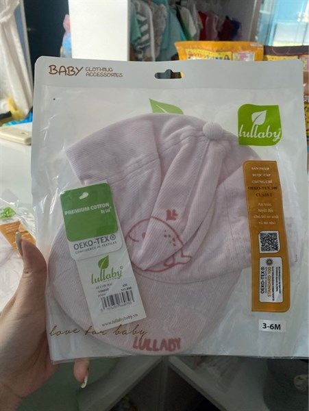 Nón lưỡi trai Lullaby hình tim s12-18m