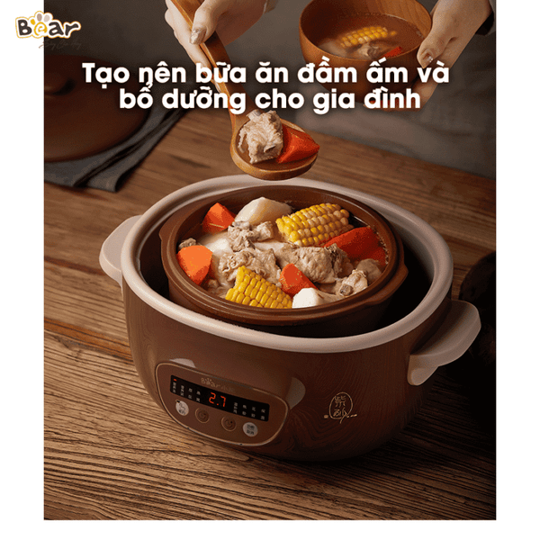 Nồi Nấu Chậm Thố Đất Tử Sa 2,5Lít DDZ-C25R6