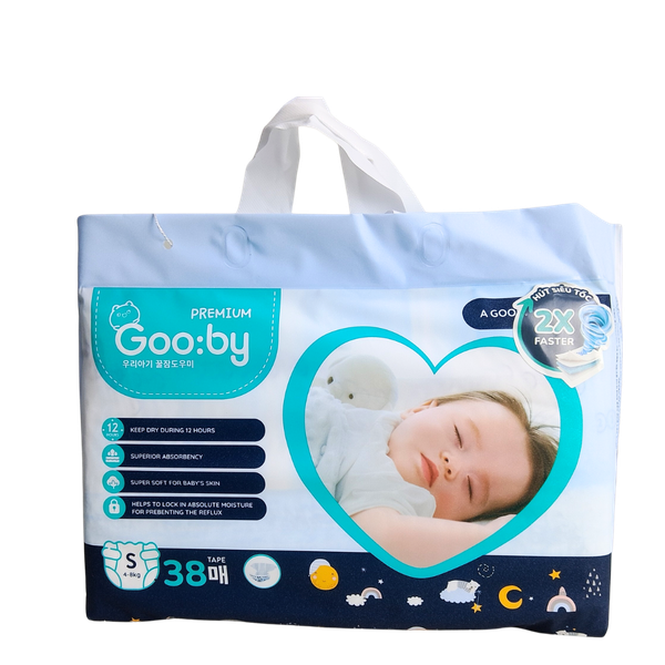 Tã Gooby Premium Đêm Dán S-40 (cũ S-38) (4 - 8 kg)