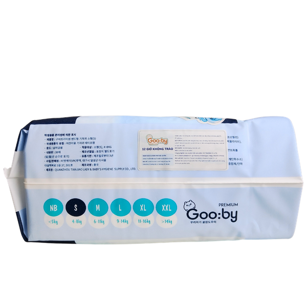 Tã Gooby Premium Đêm Dán S-40 (cũ S-38) (4 - 8 kg)