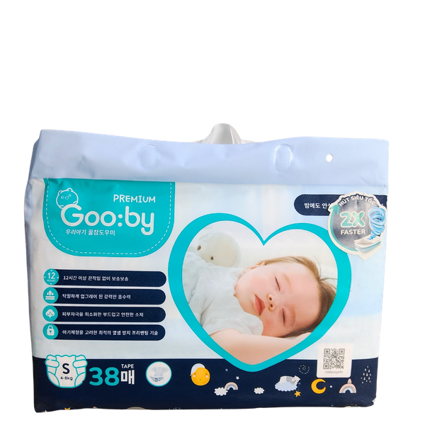Tã Gooby Premium Đêm Dán S-40 (cũ S-38) (4 - 8 kg)