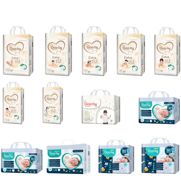 Tã Gooby Premium Đêm Dán S-40 (cũ S-38) (4 - 8 kg)