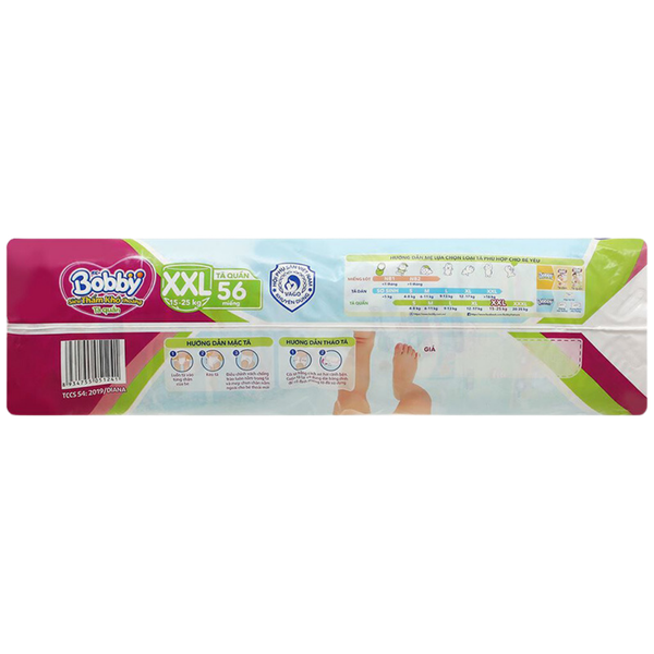 Tã Bobby Quần XXL-56 (15 - 25 kg)