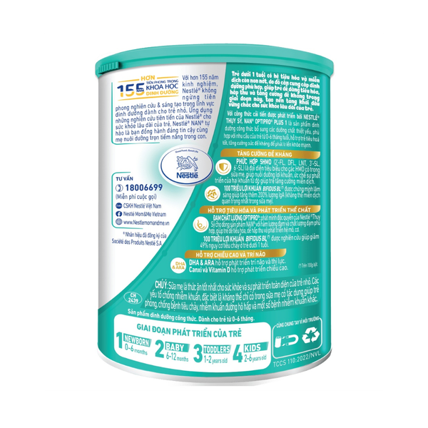 Sữa Nan Optipro Plus số 1 (400g) cho bé từ 0-6 tháng tuổi