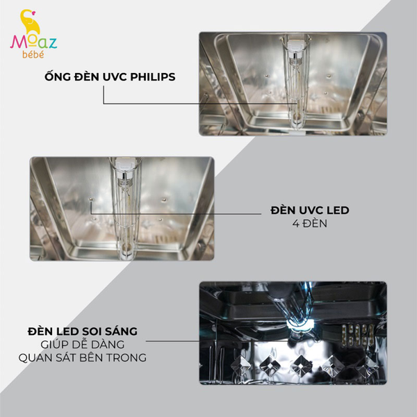Máy tiệt trùng và sấy khô UVC Moaz Bebe MB-042