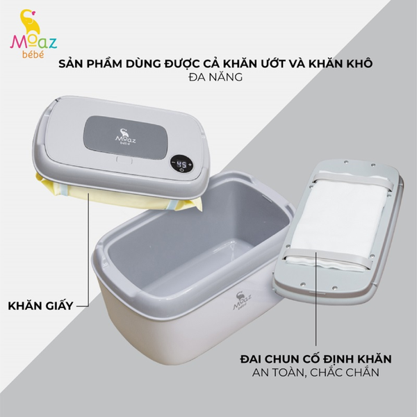 Máy làm ấm khăn ướt Moaz Bebe MB-008