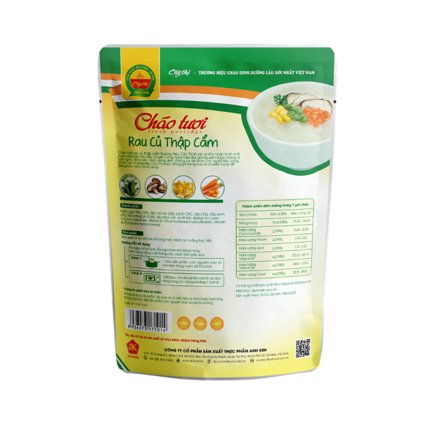 Cháo Tươi Rau Củ Thập Cẩm Cây Thị (240g)