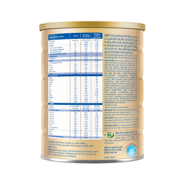 Sữa Similac số 0+ (850g) dinh dưỡng 5G cho bé từ 0-12 tháng tuổi