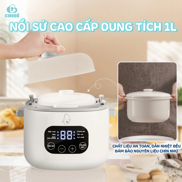 Nồi nấu chậm Chibé CB042 (dung tích 1 lít)