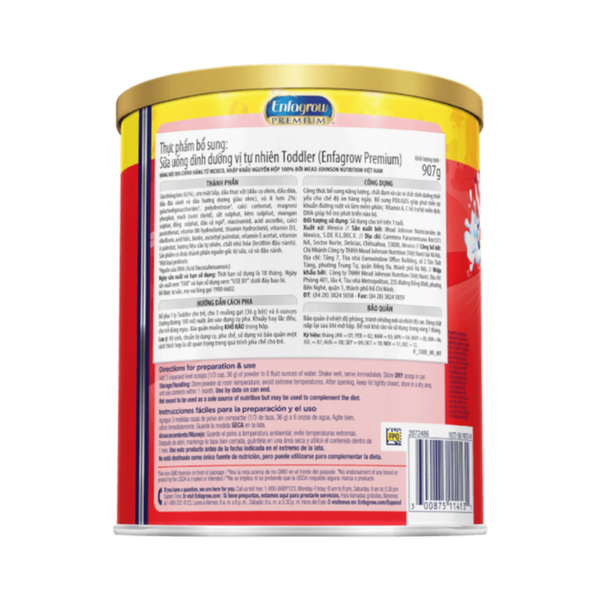 Sữa Enfagrow Premium NĐ Mỹ (907g) cho bé trên 1 tuổi