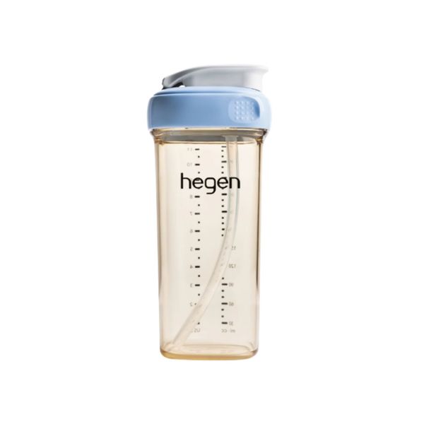 Bình tập uống Hegen Straw cup PPSU 330ml Blue